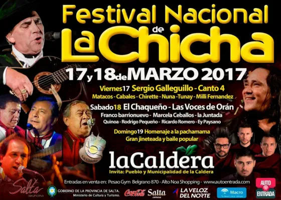 Flyer Oficial del Festival Nacional de La Chicha