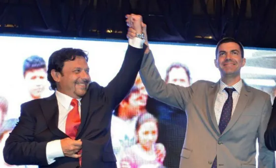 Gustavo Sáenz, intendente de la capital y Juan Manuel Urtubey, gobernador de Salta.