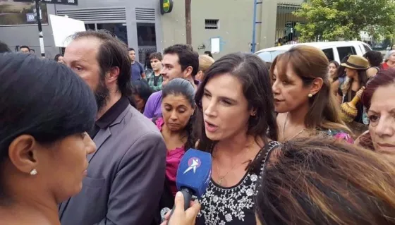 Ministra de Justicia y Derechos Humanos, Pamela Calletti en el #8M