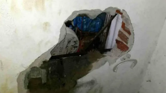 Boqueteros de Orán lograron sacar un electrodoméstico impensado por un hueco en la pared