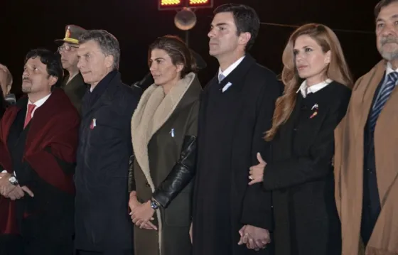 Presidente Mauricio Macri junto a su esposa y el Gobernador Juan Manuel Urtubey junto a su esposa